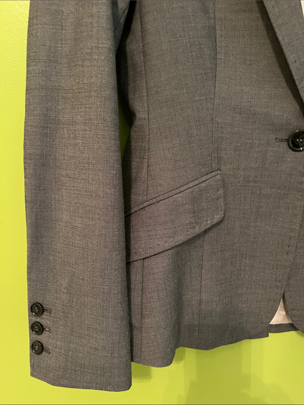 H&M fitted gray Single Button blazer - Picture 3 of 5